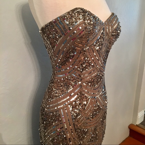 Evening Formal Gown Shail K Prom Dress - Picture 3 of 7